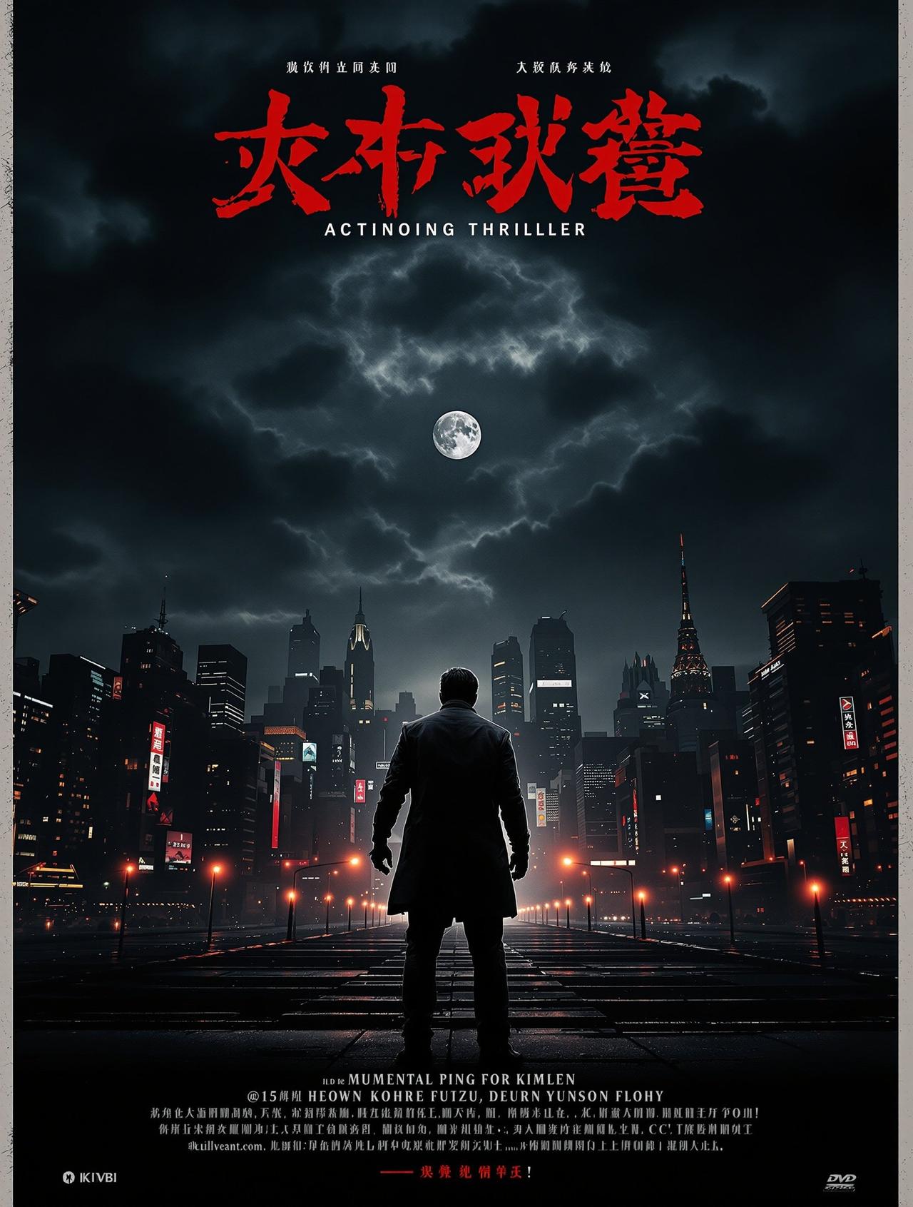 大海影视出品悬疑刑侦作品《暗夜追凶》高清海报